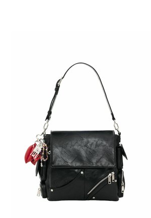 Desigual, SMALL FAUX LEATHER BACKPACK - Rucksack - black