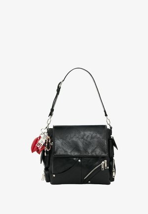 Desigual, SMALL FAUX LEATHER BACKPACK - Rucksack - black