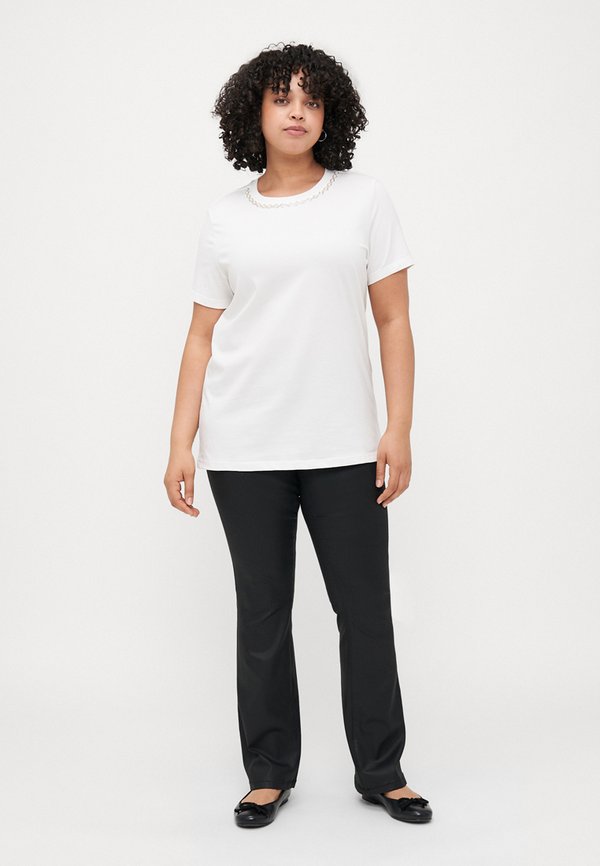 CARJULIA LIFE O NECK TEE  - Print T-shirt - cloud dancer3