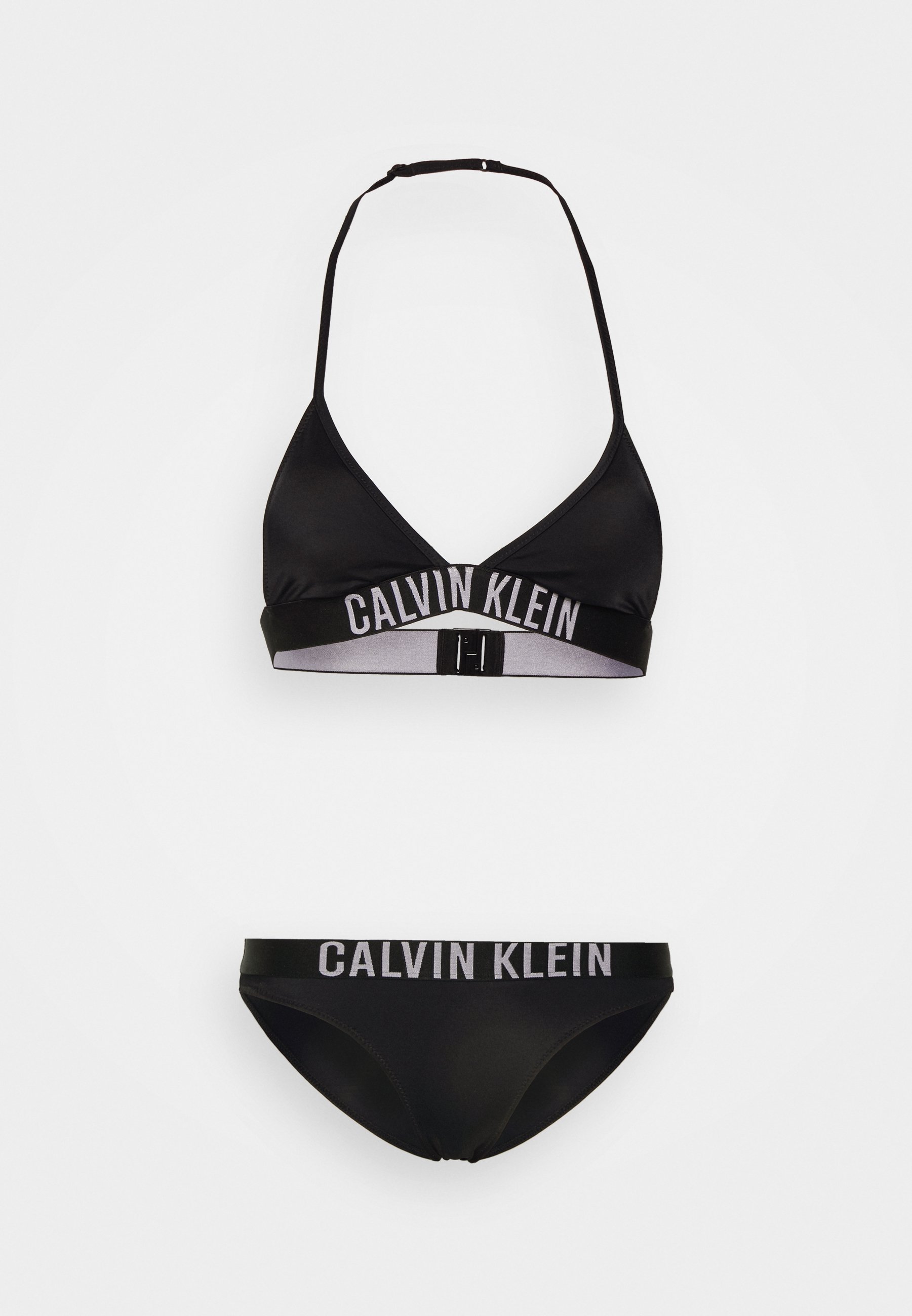 antenne voetstuk gek geworden Calvin Klein Swimwear TRIANGLE SET - Bikini - black/zwart - Zalando.nl