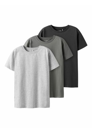 3 PACK T-SHIRT - Základné tričko - asphalt