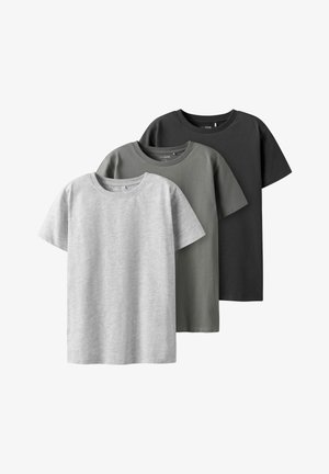 3 PACK T-SHIRT - Osnovna majica kratkih rukava - asphalt