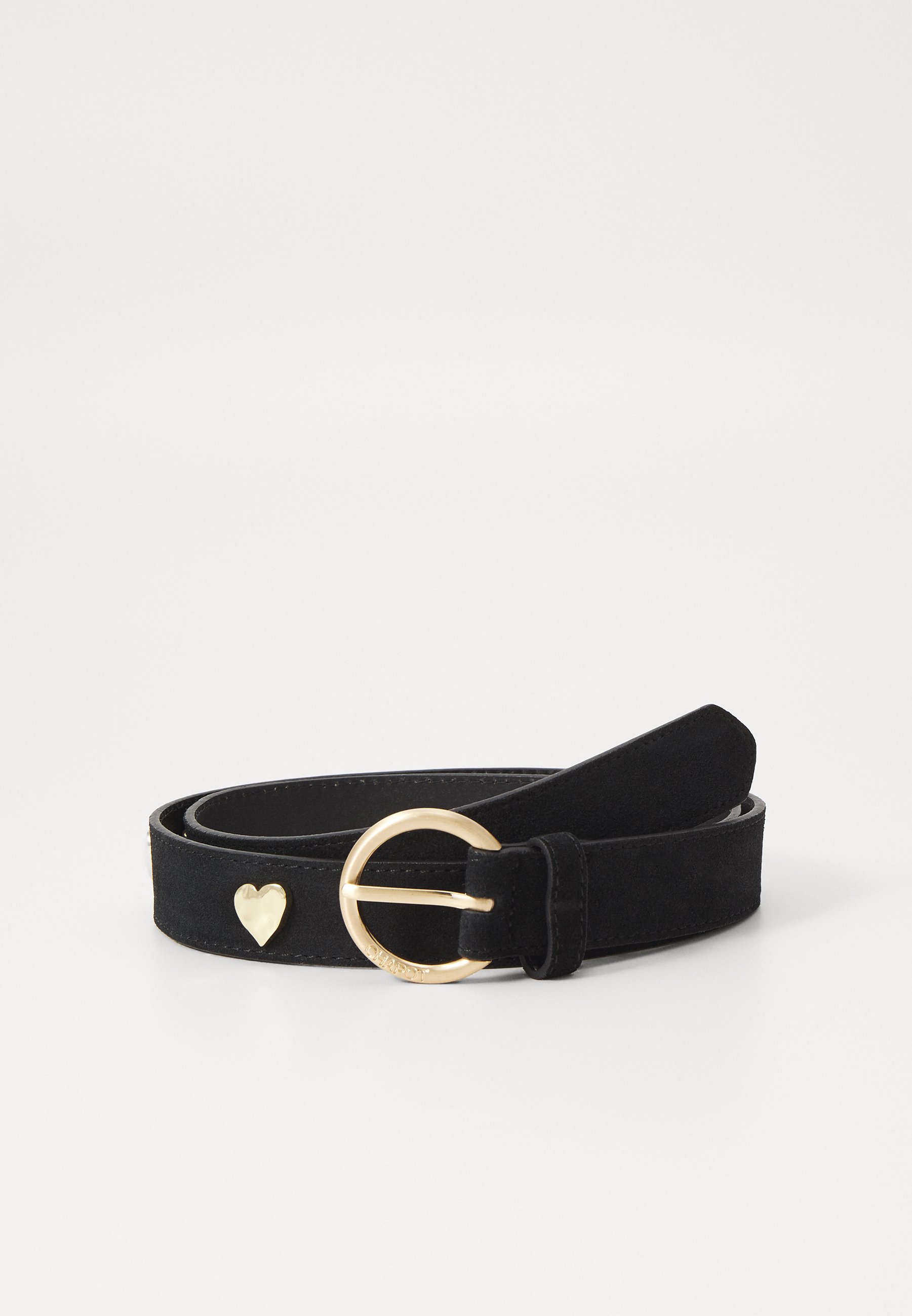 Fabienne Chapot HAMMERED HEART BELT - Belt - zwart/black - Zalando