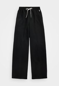 DRAWSTRING FLEECE WIDE-LEG SWEATPANT - Pantalon de survêtement - black