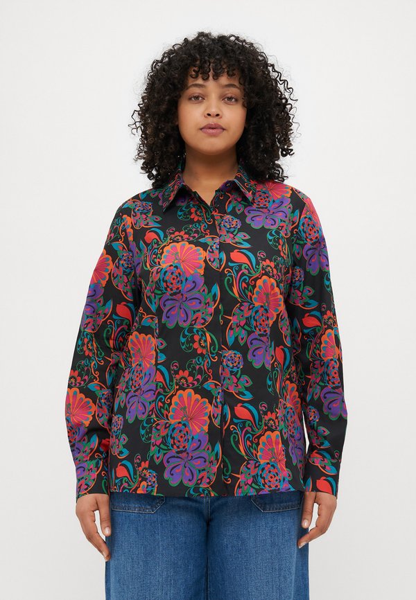 NICE - Button-down blouse - earth