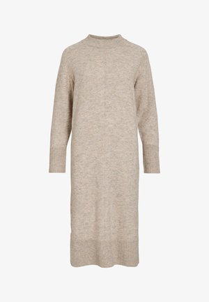 VILA VIJAKIA DRESS - Rochie tricotată - natural melange