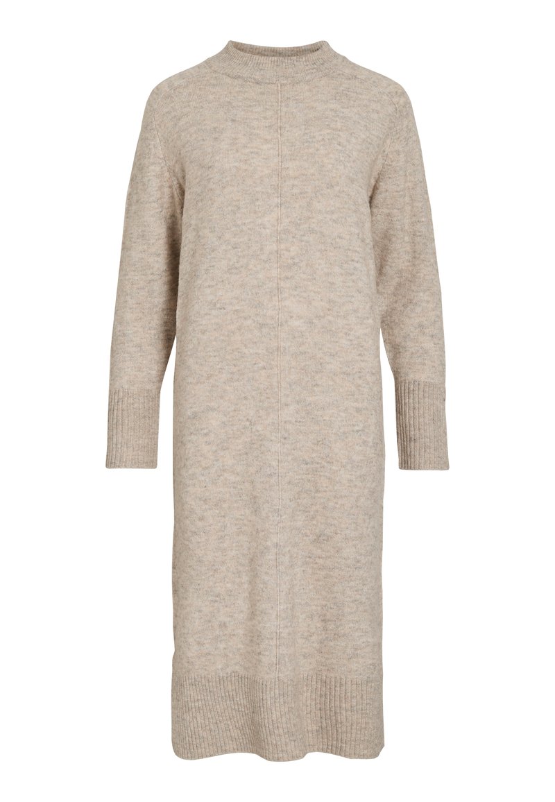 VILA VIJAKIA DRESS - Robe pull - natural melange/beige - ZALANDO.FR