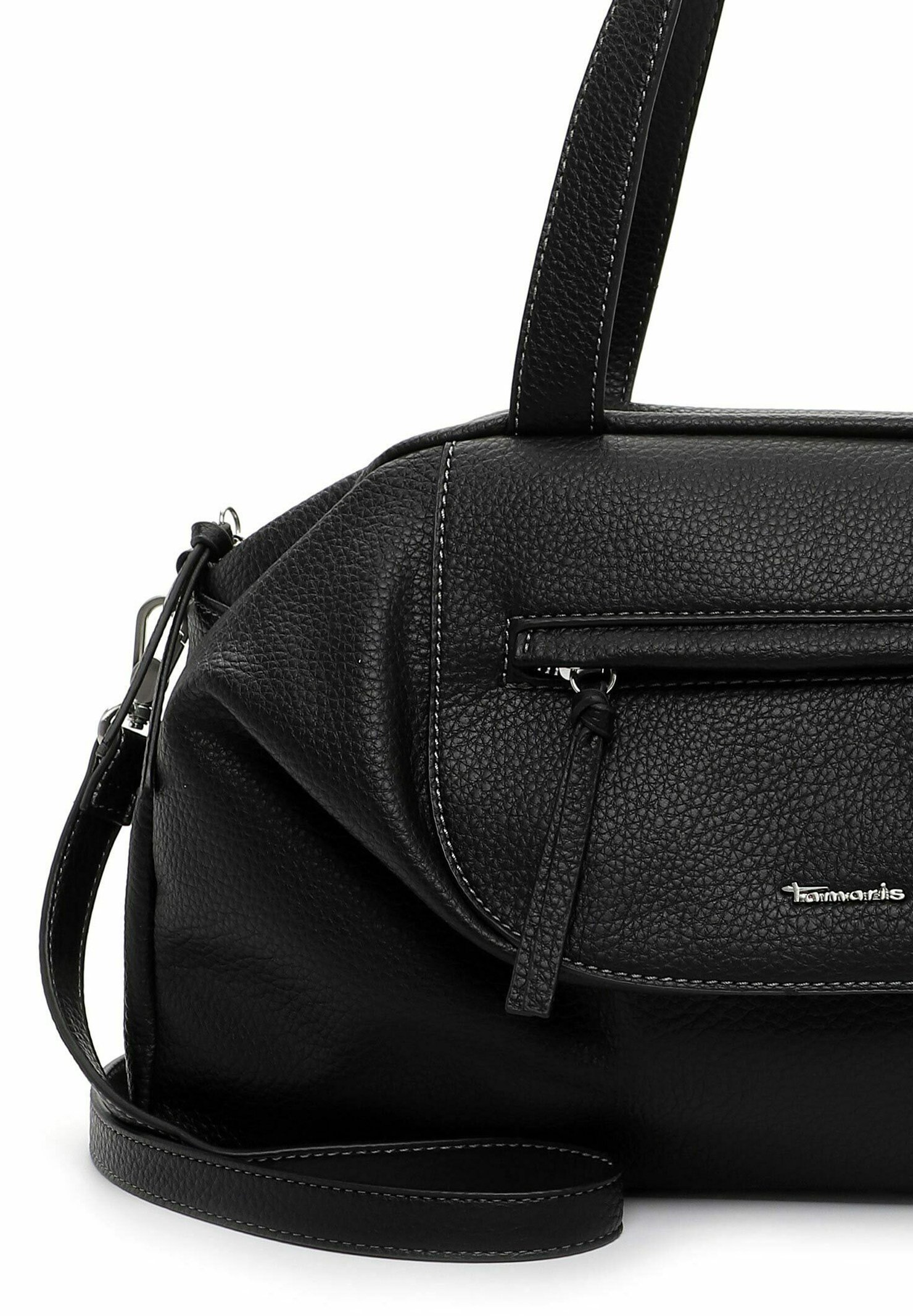 Sac à Main Tamaris TAS Glenn - Noir, 27,5 X 17 X 10 Cm - Bandoulière Ajustable Et Poignée Amovible - Polyuréthane Et Polyester - 3