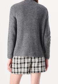 JDY Chaqueta de punto - mottled dark grey