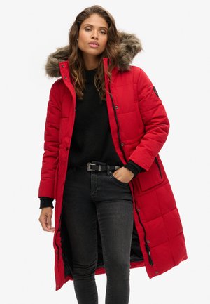 Superdry & Co EVEREST LONGLINE PUFFER - Winter coat - deep red