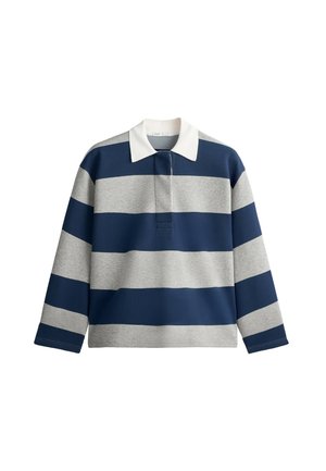 OYSHO, JACQUARD PIQUÉ POLO SHIRT. - Polo - dark grey