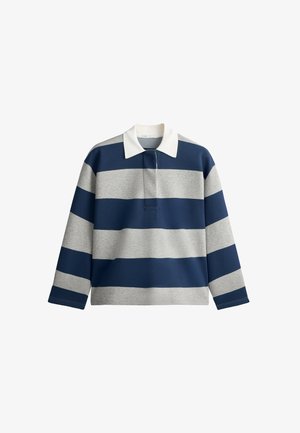 OYSHO, JACQUARD PIQUÉ POLO SHIRT. - Polo - dark grey