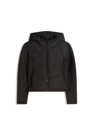 COMBINED HOOD WITH EFFECT - Téli dzseki - black