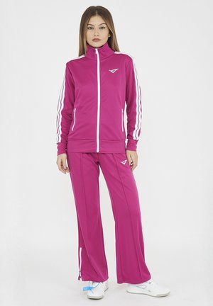LEGEA, UNIQUE - TRACKSUIT SET - Tuta - fuchsia-white-fuchsia