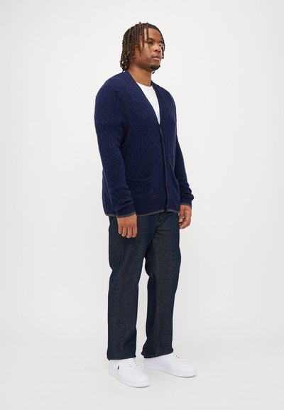 Polo Ralph Lauren Big & Tall LONG SLEEVE CARDIGAN - Kardiganas - navy