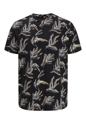 Jack & Jones, JORMONTAUK TEE CREW NECK - Μπλουζάκι με στάμπα - black