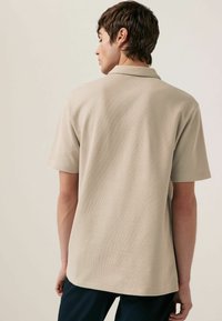 Next THREE PACK - Polo majica - grey clay red ecru textured
