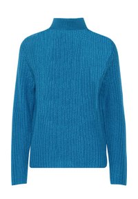 b.young TROYER REISSVERSCHLUSS  - Strickpullover - blau