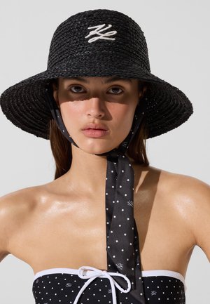 KARL LAGERFELD, KARL LAGERFELD BEACHWEAR SOFT AUTOGRAPH BEACH BUCKET - Strandaccessoire - black