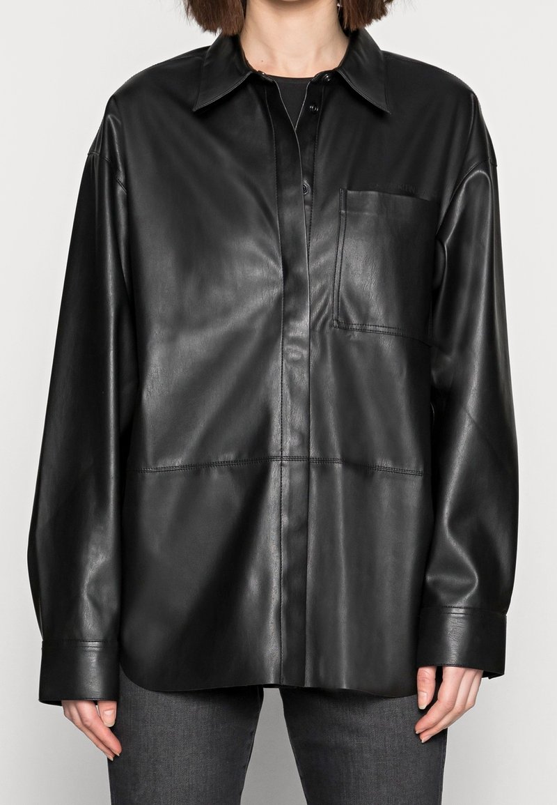 Calvin Klein Jeans Giacca in similpelle - black