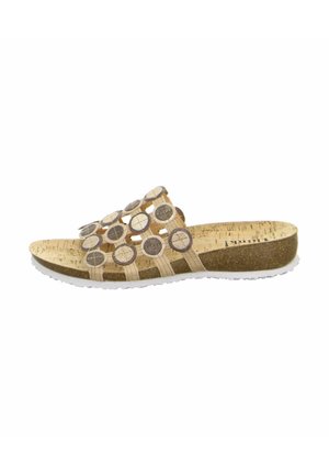 JULIA - Pantolette flach - brown