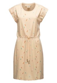 Ragwear - MALLORY PRINT - Jerseykleid - beige Thumbnail-Bild 1