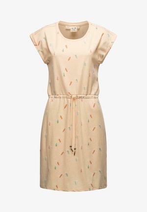 MALLORY PRINT - Jersey dress - beige