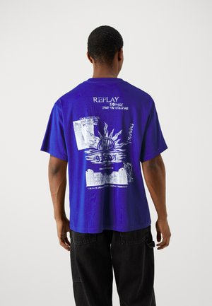 Replay M9Z1 T-SHIRT - Potiskana majica - true blue
