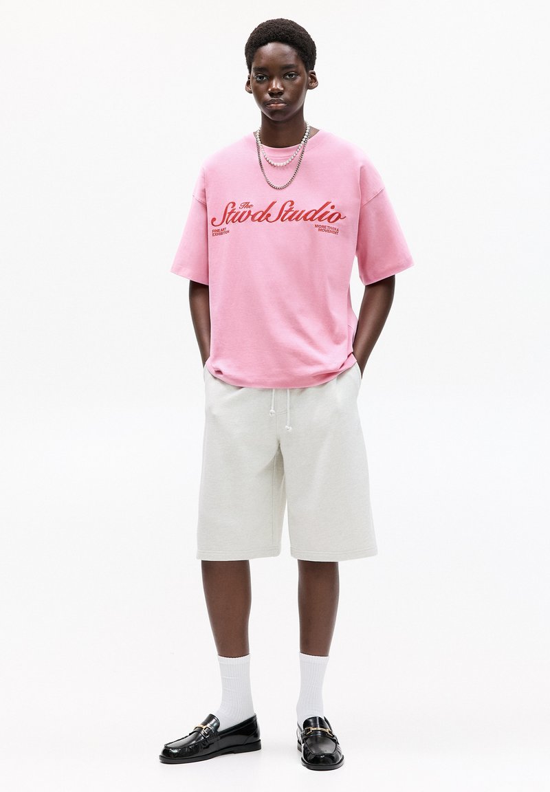 PULL&BEAR - STUDIO - Print T-shirt - pink, Enlarge