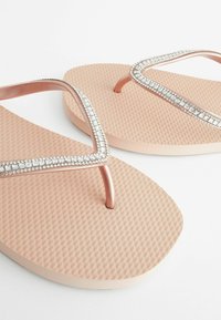 Next JEWELLED BEACH FLIP FLOPS   - Teenslippers - rose gold