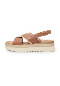 Bata - Plateausandalette - marrone Thumbnail-Bild 1