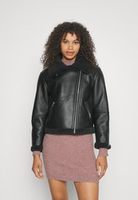 JJXX AVIATOR - Μπουφάν από συνθετικό δέρμα - black