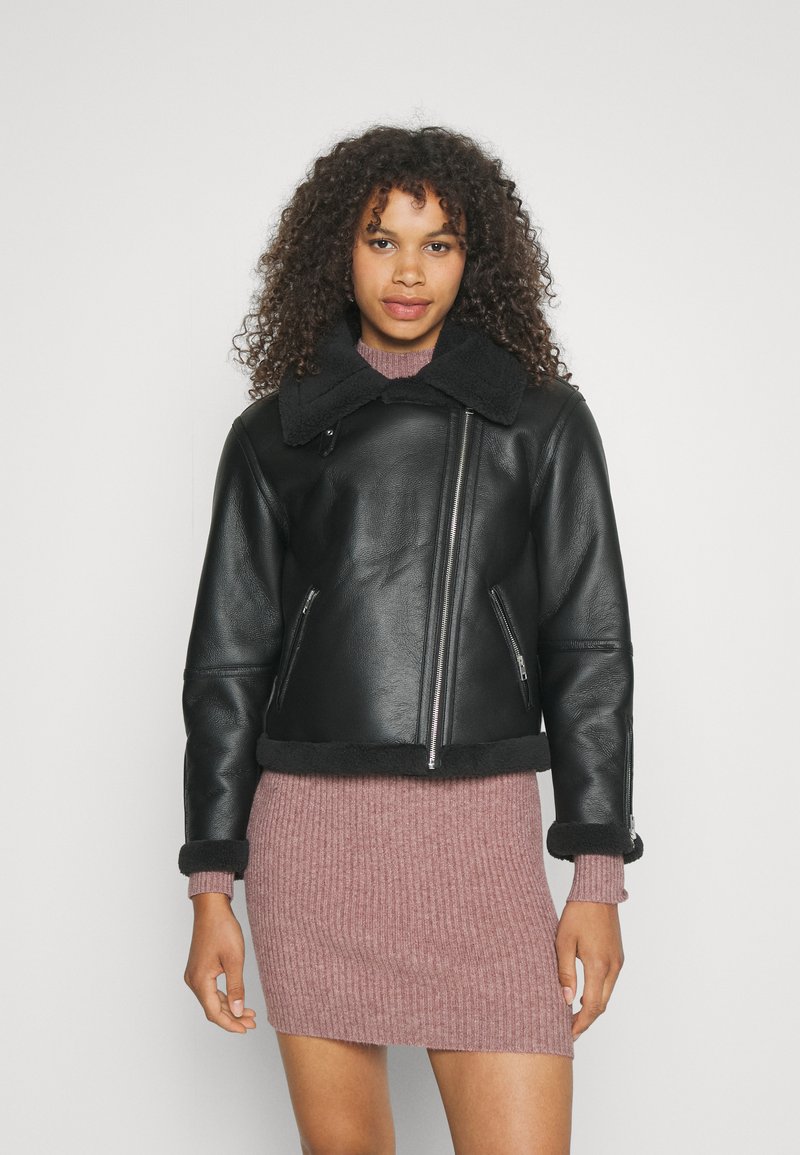 JJXX AVIATOR - Μπουφάν από συνθετικό δέρμα - black