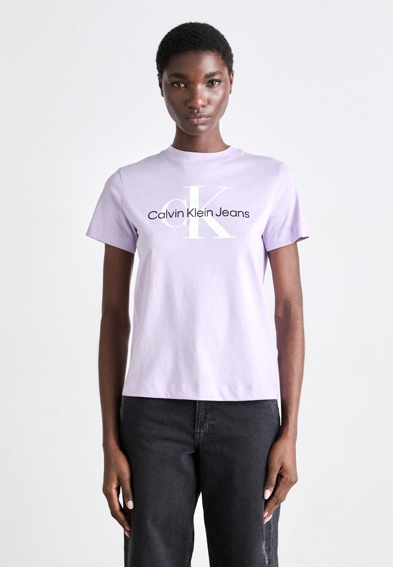 Calvin Klein Jeans MONOLOGO REGULAR TEE - Camiseta estampada - candy apple