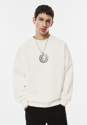 BOXY WITH DOG GRAPHIC  - Sweatshirt - white