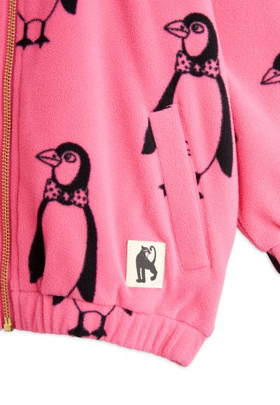 Mini Rodini PENGUIN UNISEX - Jakna od flisa - pink