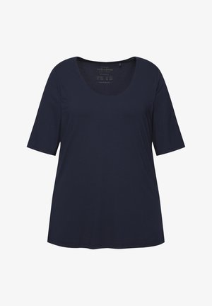 Ulla Popken, VOORKANT DUBBELLAAGS - Camiseta básica - dark blue