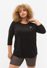 Active by Zizzi WORKOUT  - Langarmshirt - black