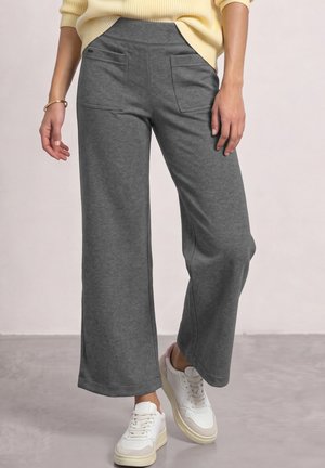 Street One, WIDE-LEG PANTS WITH PATCH POCKETS - Pantalon classique - armor grey