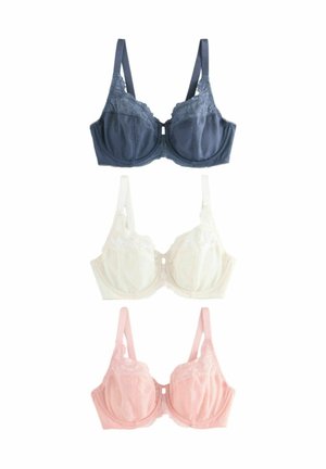 NON PAD FULL CUP 3 PACK - Underwired bra - navy pink cream