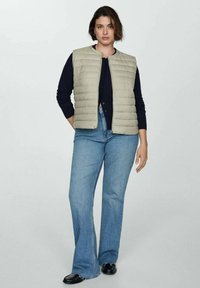 Mango Strukirani kaput - mottled light grey
