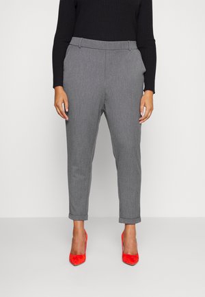 VMMAYA LOOSE SOLID PANT - Stoffhose - medium grey melange