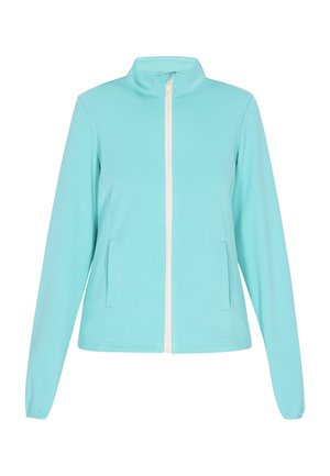 Zip-up sweatshirt - turkis wollweiss