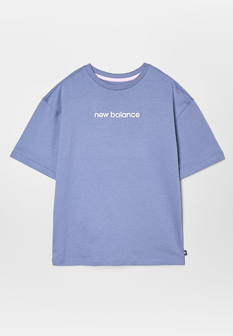 New Balance T-shirt print blauw