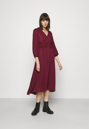 VESTIDO MIDI - Day dress - wine