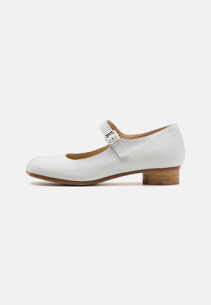 MM6 Maison Margiela - Ballerina's met enkelbandjes - white, Vergroten