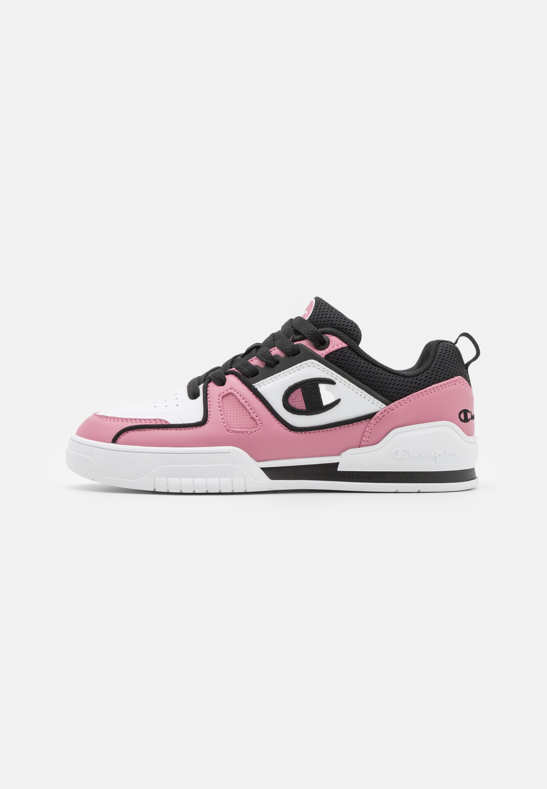 Champion 3 POINT LOW - Basketball shoes white/pink/black/white Zalando.de