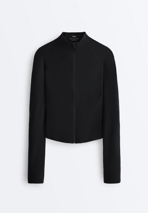 OYSHO LIGHT WARMTH COMFORTLUX TECHNICAL - Bluză de trening - black