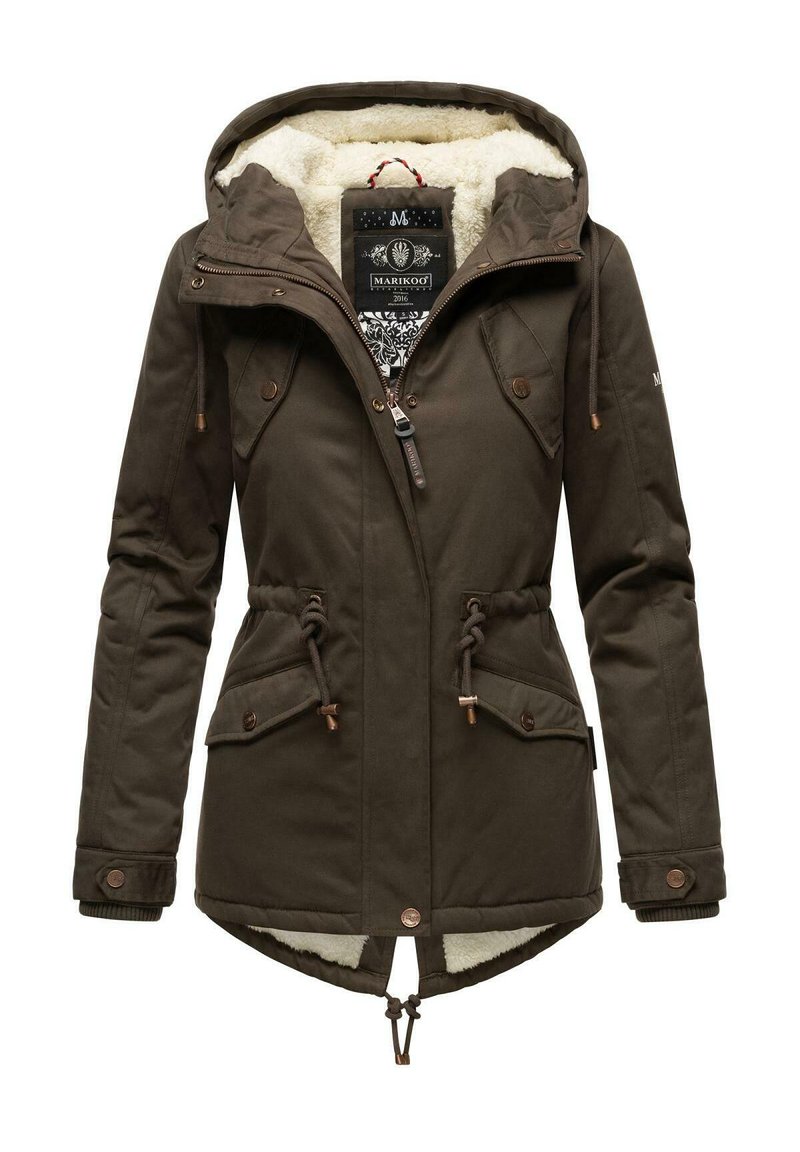 Damen Parkas | Marikoo MANOLYA Wintermantel anthrazit - BV32224 Damen Parkas | Marikoo MANOLYA Wintermantel anthrazit - BV32224