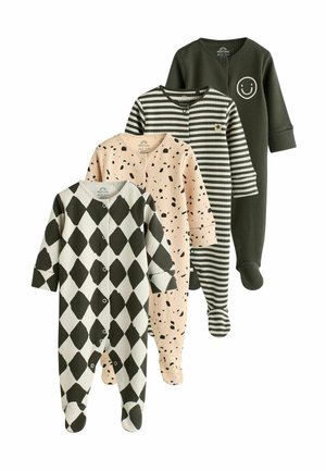 3 PACK - Naktstērps - black and cream